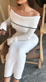 Élégant white dress - Image 4