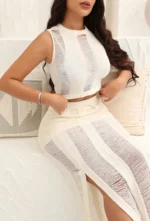 Skirt & top Set - Cream - Image 2