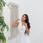 White minidress