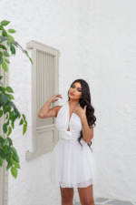 White minidress