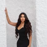 Long stretch knit dress