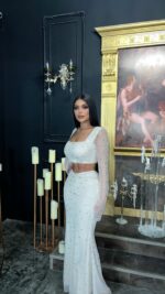 Elegant Top & Skirt Set in cream