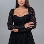 Dantel Black Dress