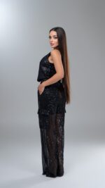 Sequin Top & Pant Black - Image 3