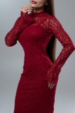 Dantel Red Dress - Image 5