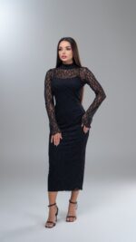 Dantel Black Dress