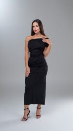 Long Black Dress - Image 3