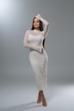 Dantel Off-White Dress