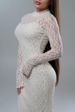 Dantel Off-White Dress - Image 2