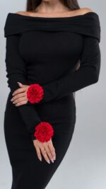 Long Black Dress - Image 3