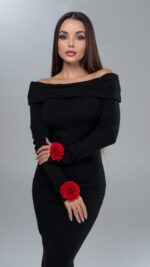 Long Black Dress - Image 2