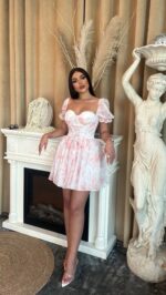 Coral Mini Dress - Image 2